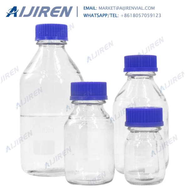 Lab glass Reagent bottle with GL45 Blue screw Plastic cap